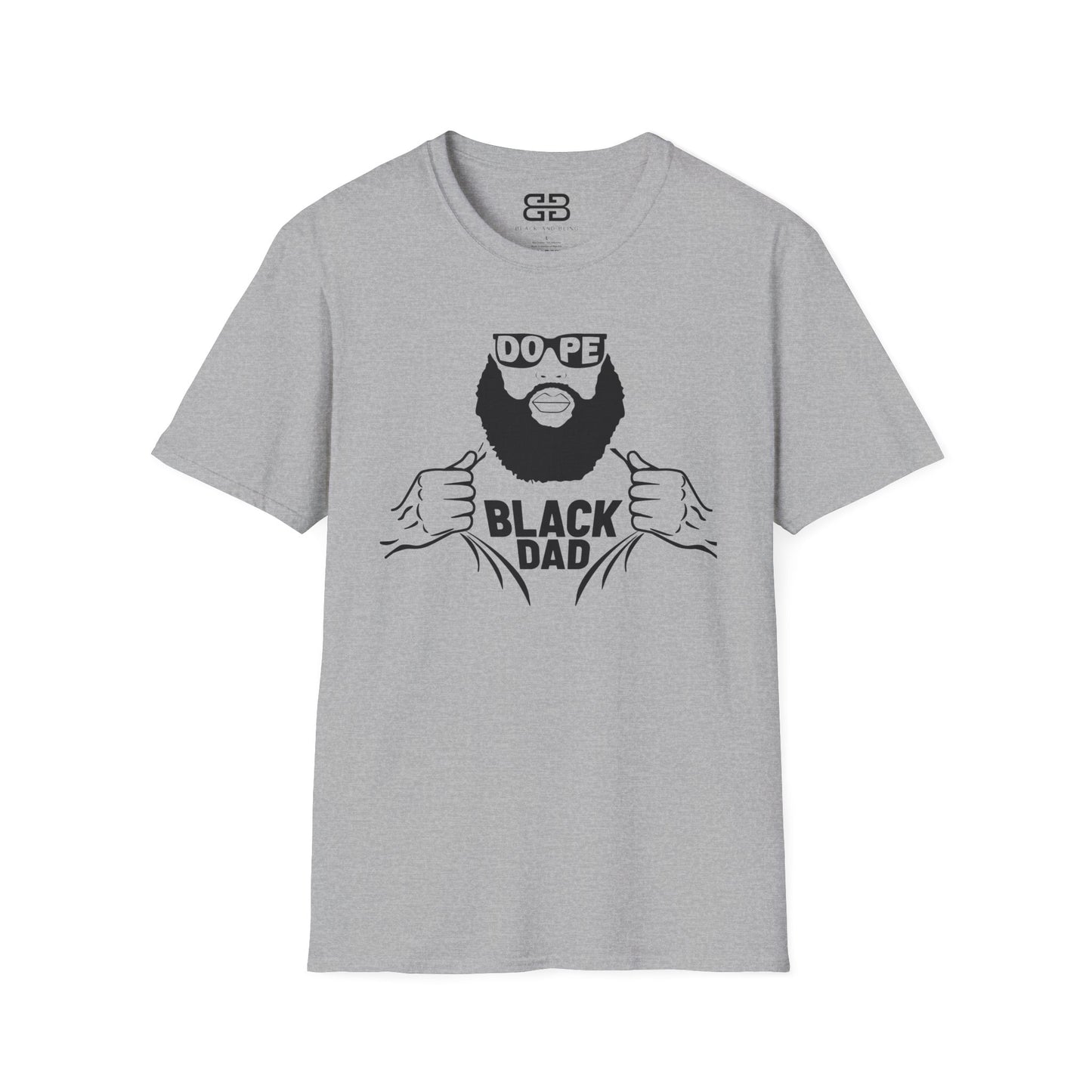 Dope Black Dad Softstyle T-Shirt