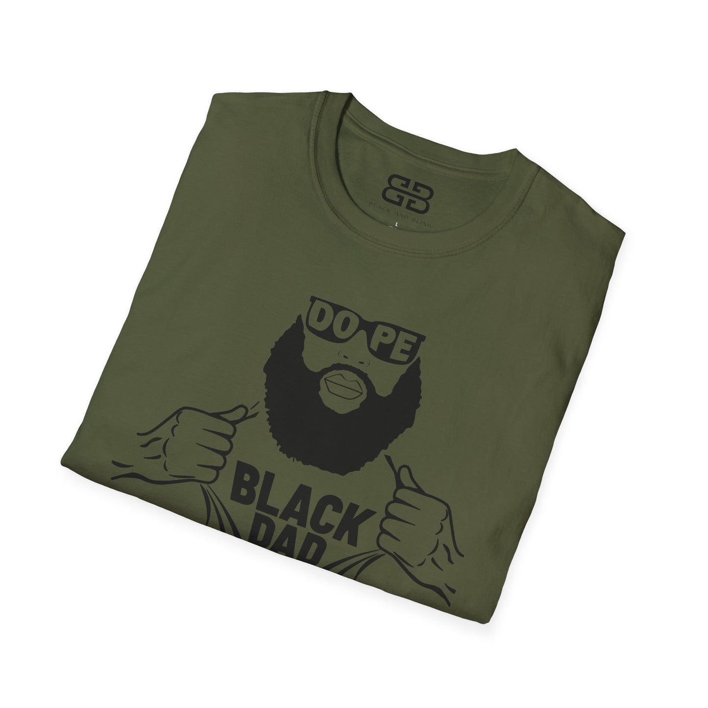 Dope Black Dad Softstyle T-Shirt