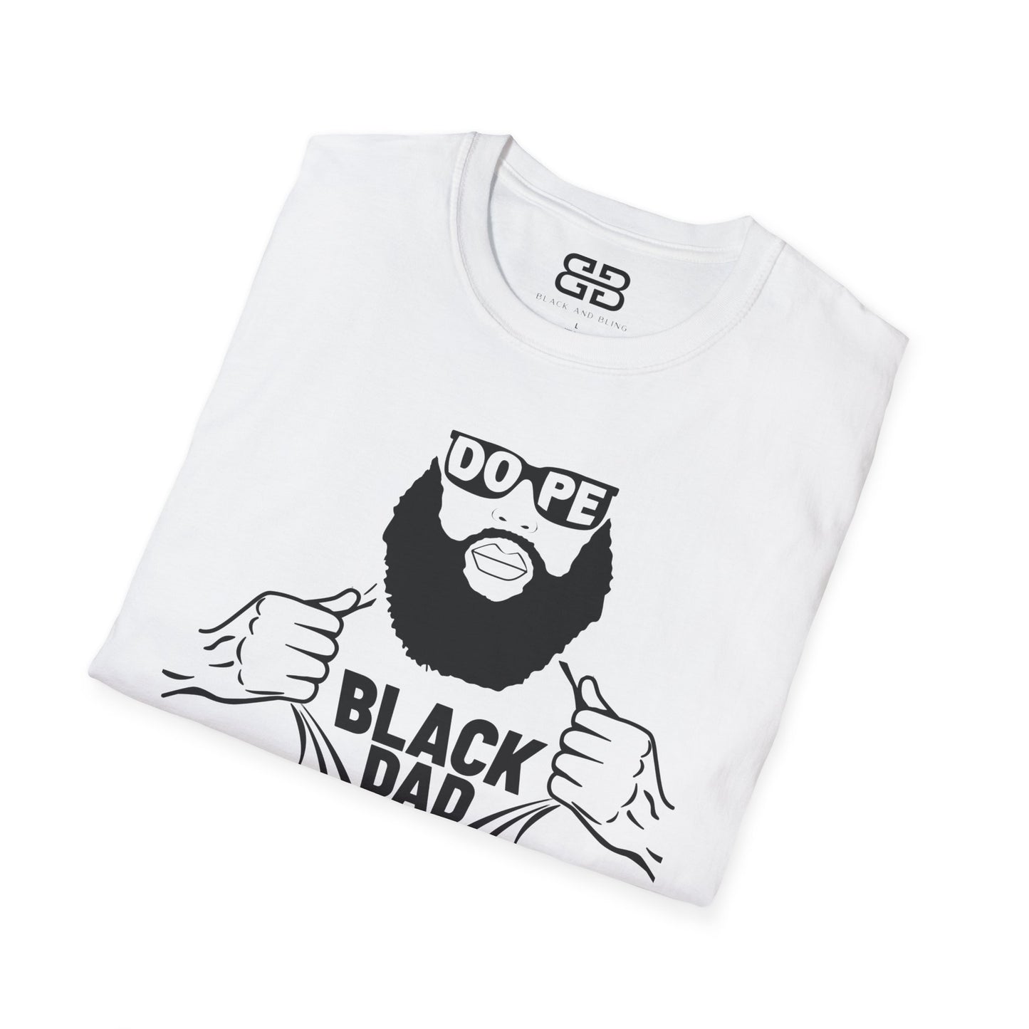 Dope Black Dad Softstyle T-Shirt