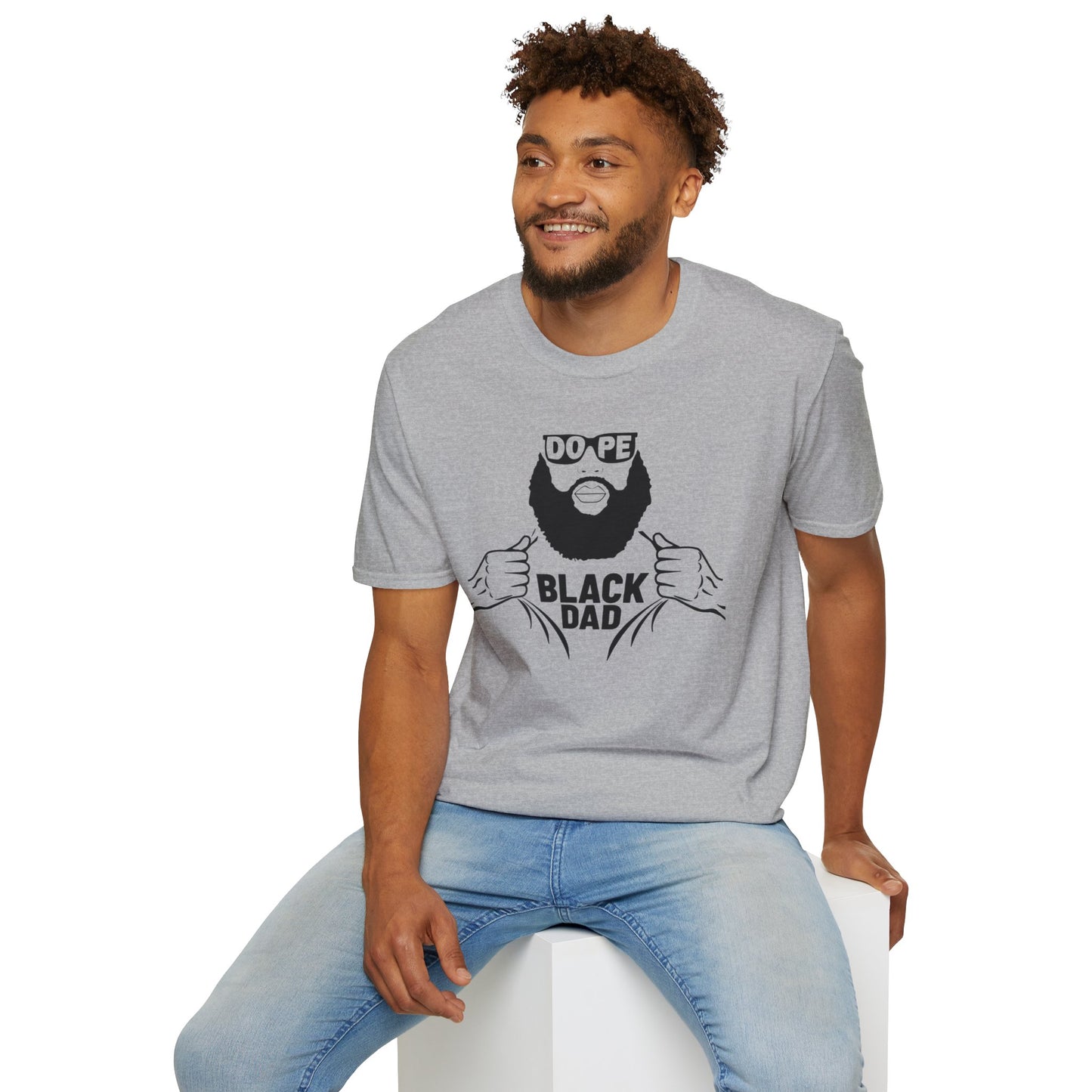 Dope Black Dad Softstyle T-Shirt