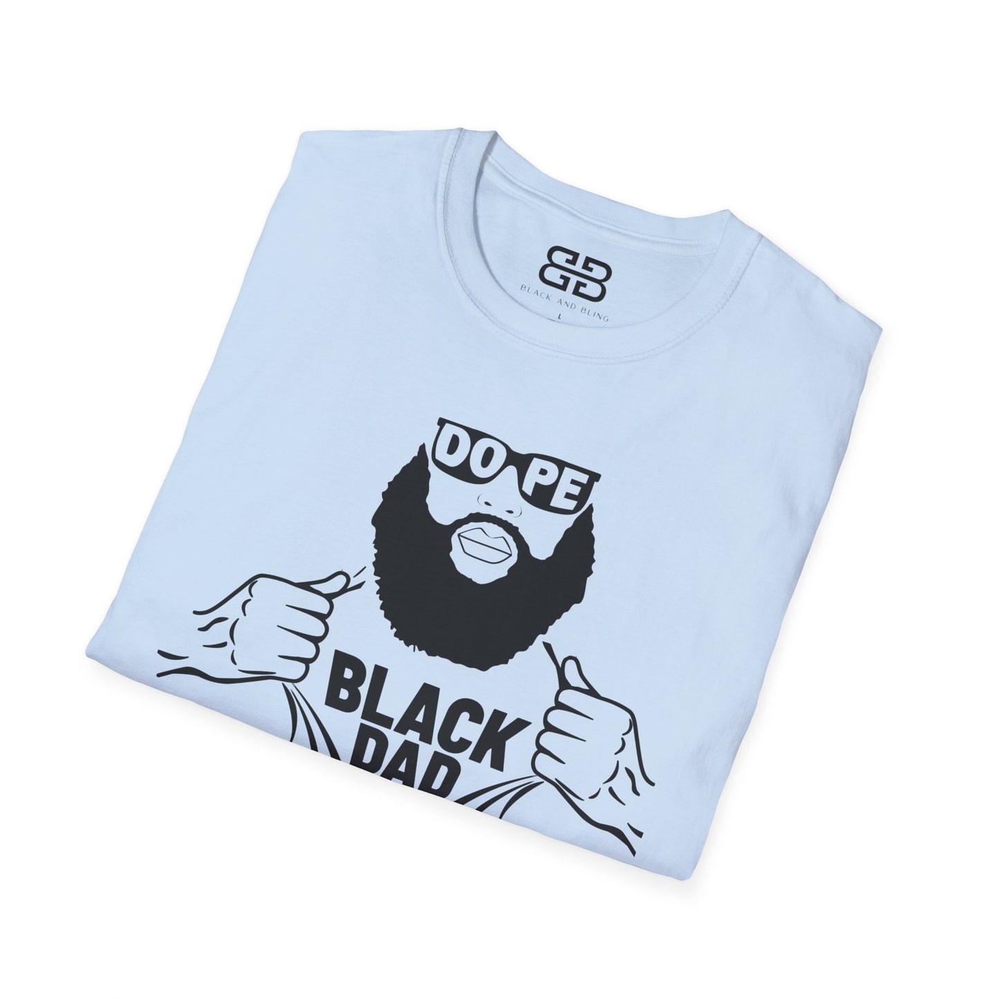 Dope Black Dad Softstyle T-Shirt