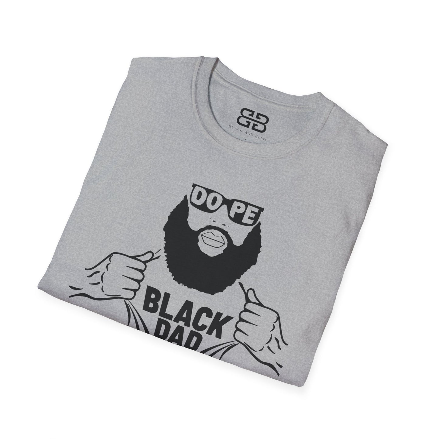 Dope Black Dad Softstyle T-Shirt