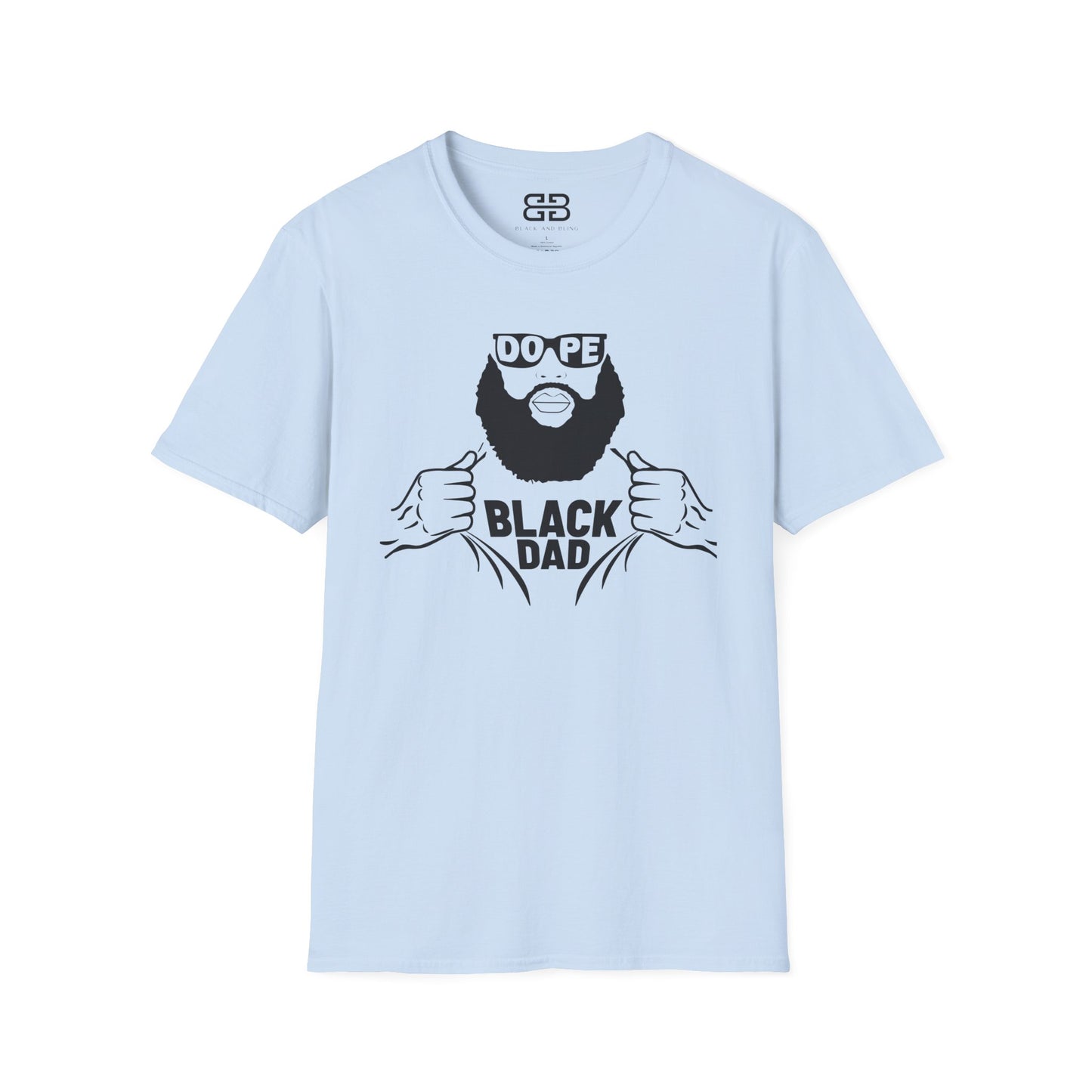 Dope Black Dad Softstyle T-Shirt