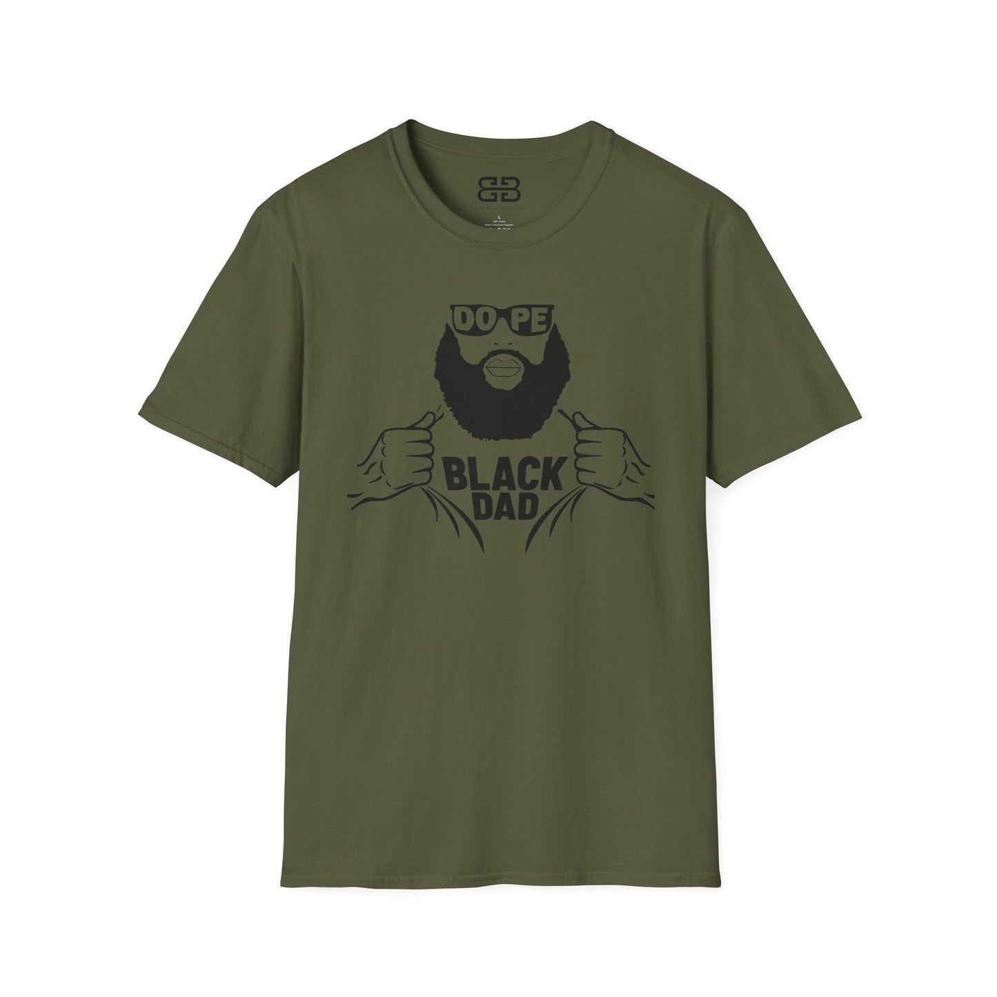 Dope Black Dad Softstyle T-Shirt