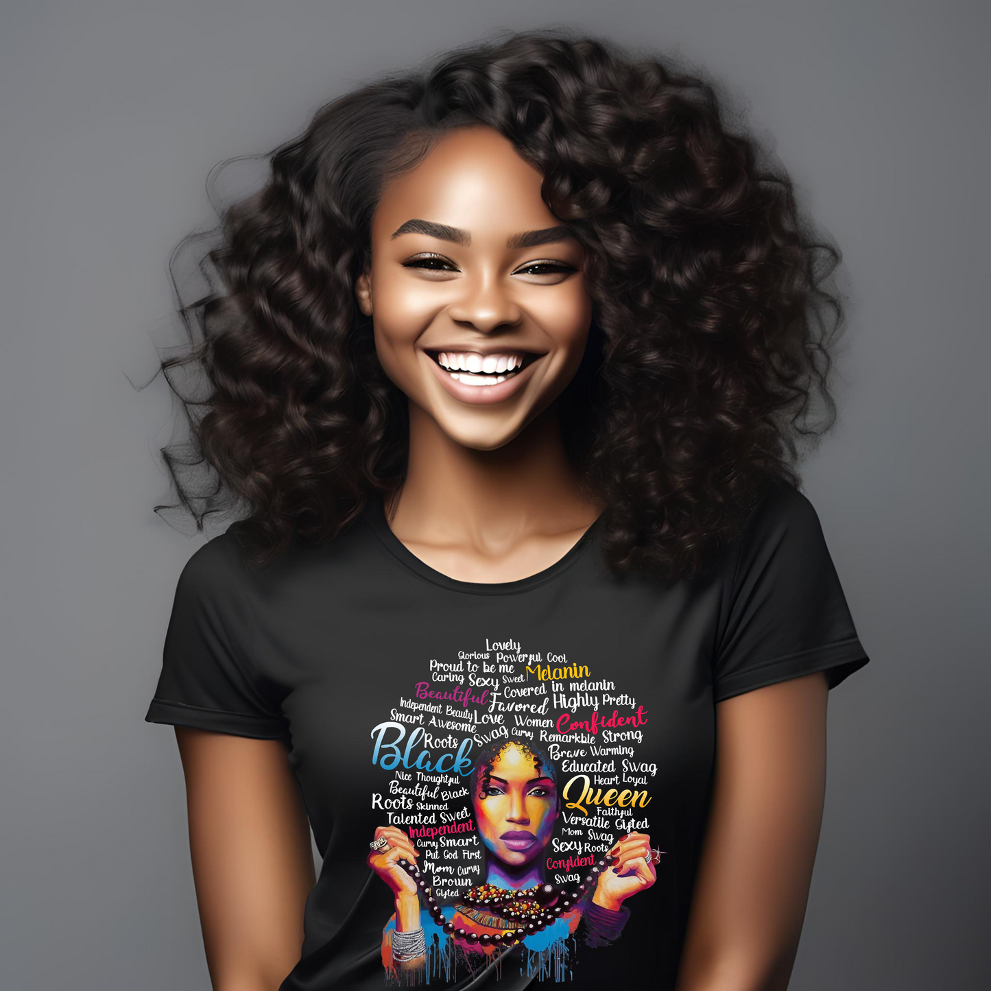 Black Woman Softstyle T-Shirt